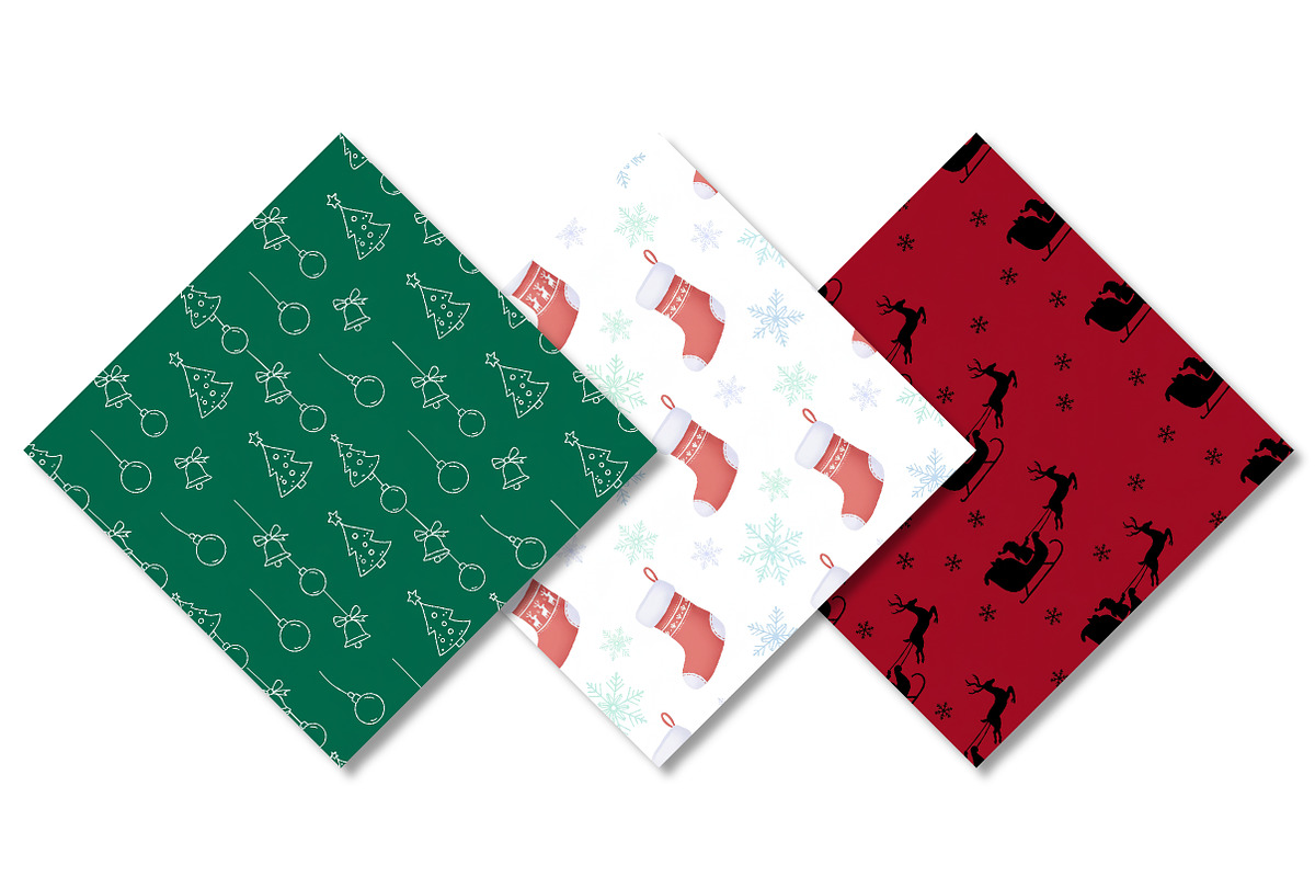 Christmas Pattern Digital Paper, a Pattern Graphic by Canvas Craft (Photo 4 of 4)