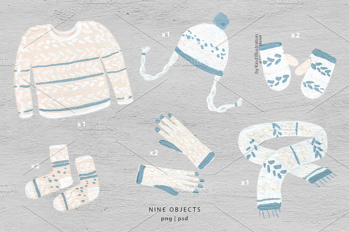 Winter & Christmas patterns, a Pattern Graphic by ⚞ Kind Illustration ⚟ (Photo 11 of 16)