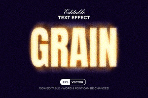 Grain Text Effect Noise Textured