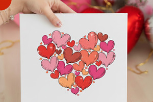Valentine Heart Brushstroke Png,, an Illustration by Designking