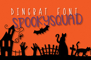 SpookySquad - Halloween Dingbat Font