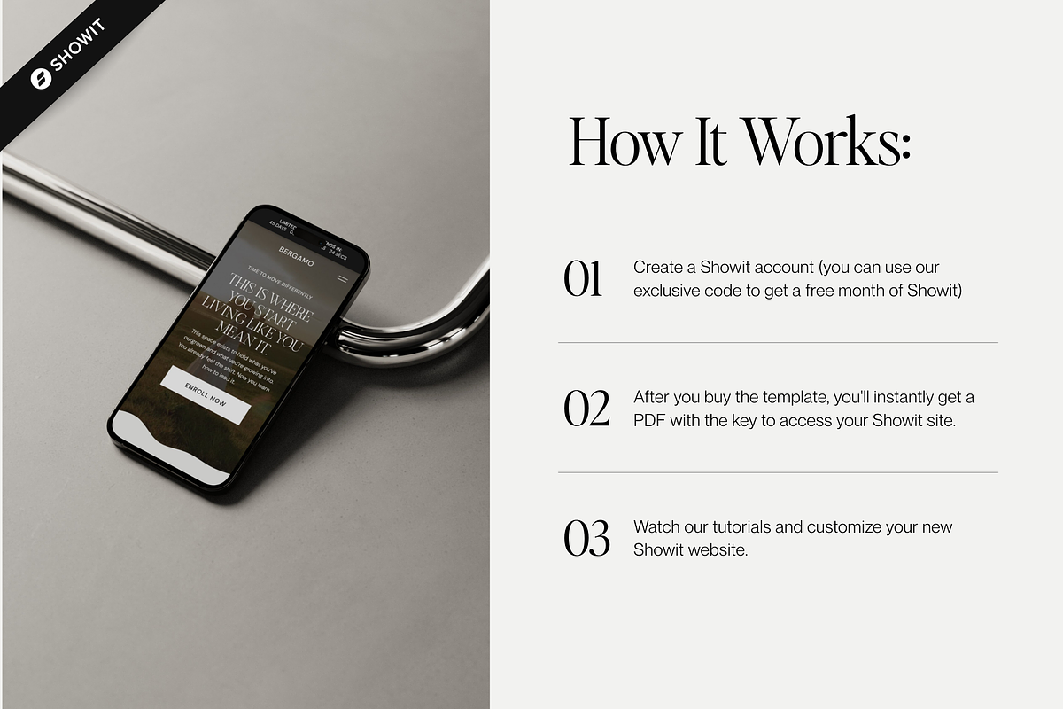 Showit Sales Page Template | Bergamo, a Websites & App Template by Designorina (Photo 4 of 8)