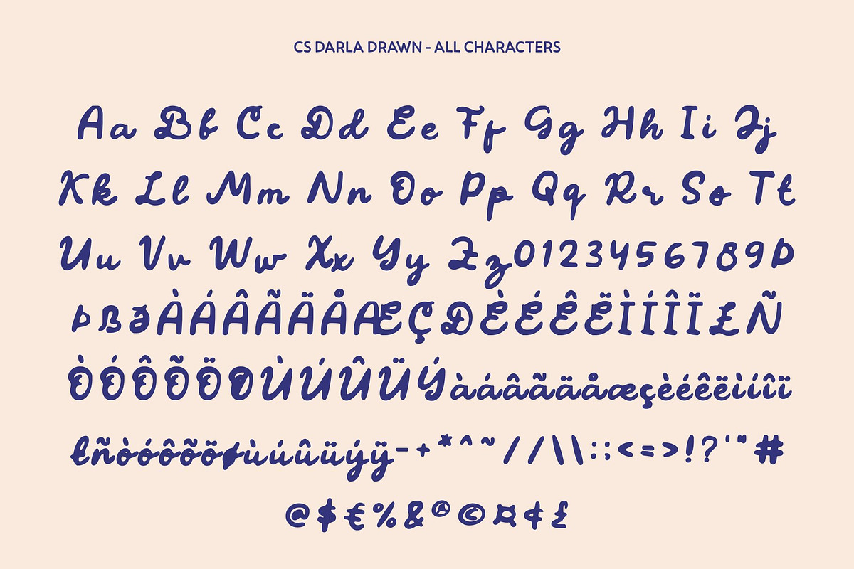 CS Darla Drawn, a Script Font by Craft Supply Co. (Photo 8 of 8)
