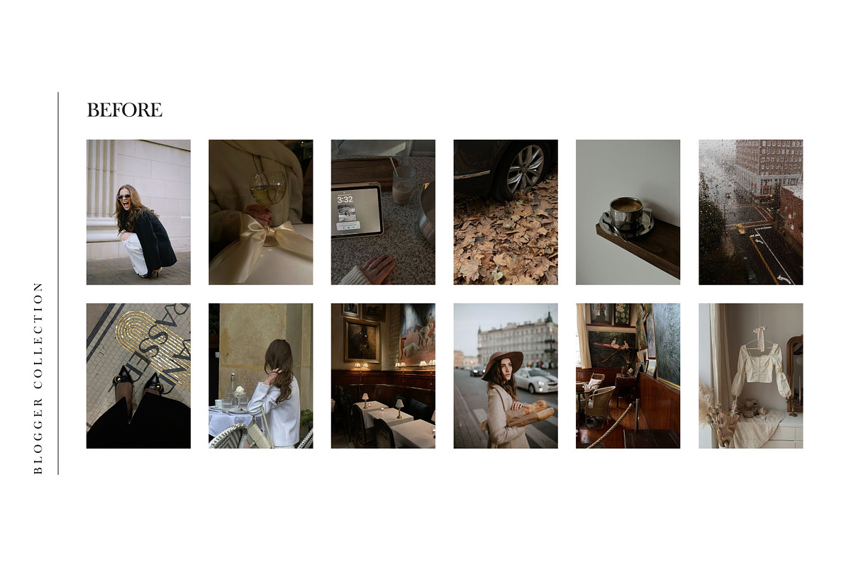 5 Moody Blogger Lightroom Presets, a Preset Add-On by TheWayfarerShoppe (Photo 3 of 17)