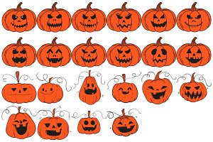 Halloween Pumpkin Set 3