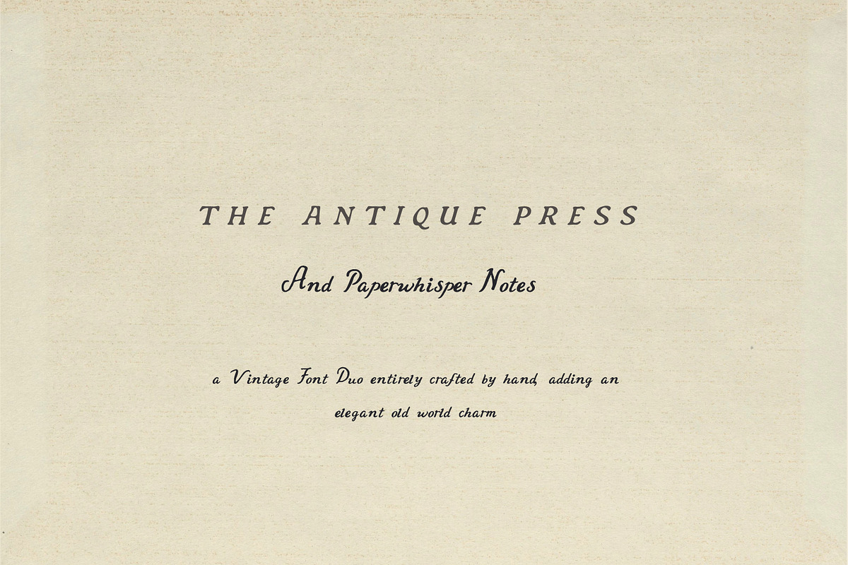 Antique Font Family Rustic Serif Duo, a Handwritten Font by Laras Wonderland (Photo 3 of 18)
