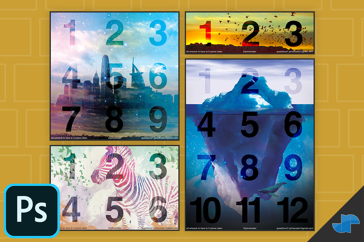 Instagram Grid Puzzle Slicer, a Social Media Template by Jaime Radar (Photo 2 of 3)