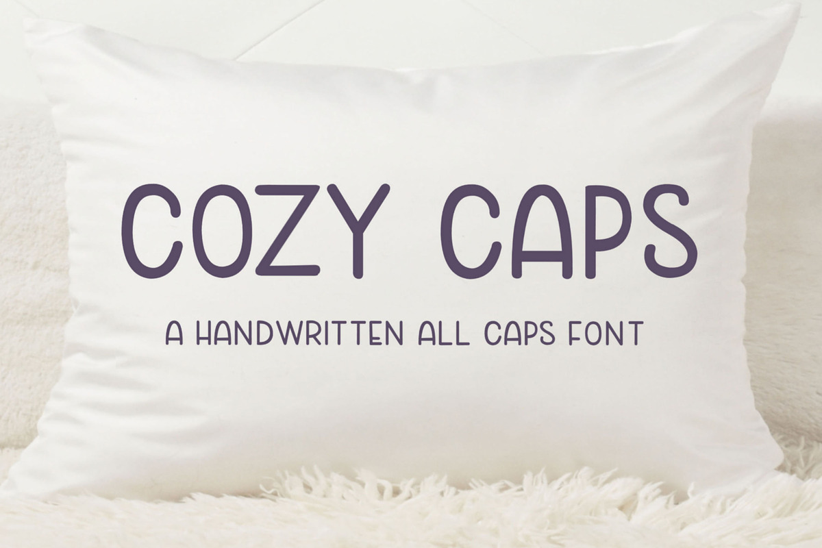 Cozy Caps - All Caps Font, a Sans Serif Font by Stacy's Digital Designs (Photo 1 of 6)