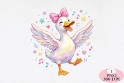 Coquette Goose PNG, a Seasonal Illustration by Daily.Designs (Thumbnail 1 of 5)
