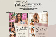 Modern Graduation Card Template, a Card Template by InstaNoirDesigns (Thumbnail 4 of 9)