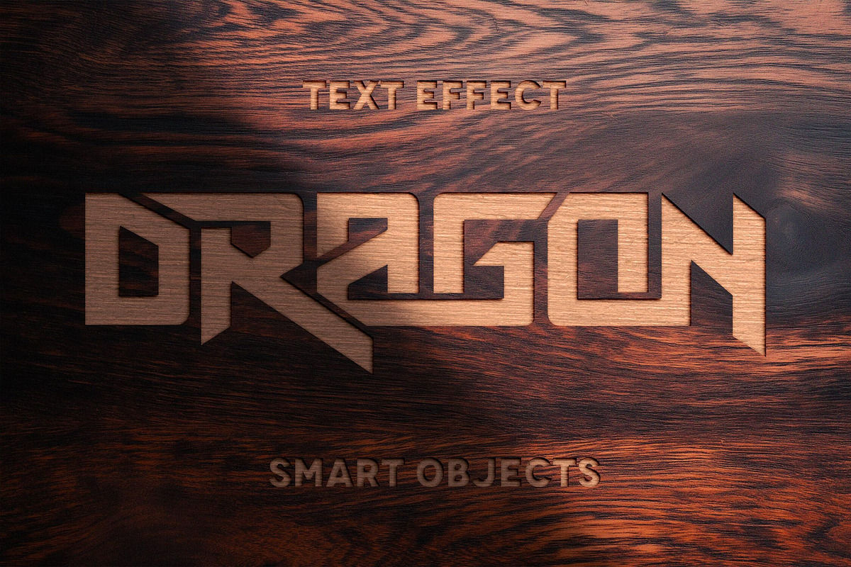 Vintage Woodcut Text Template, a Layer Style Add-On by Design Squad (Photo 1 of 5)