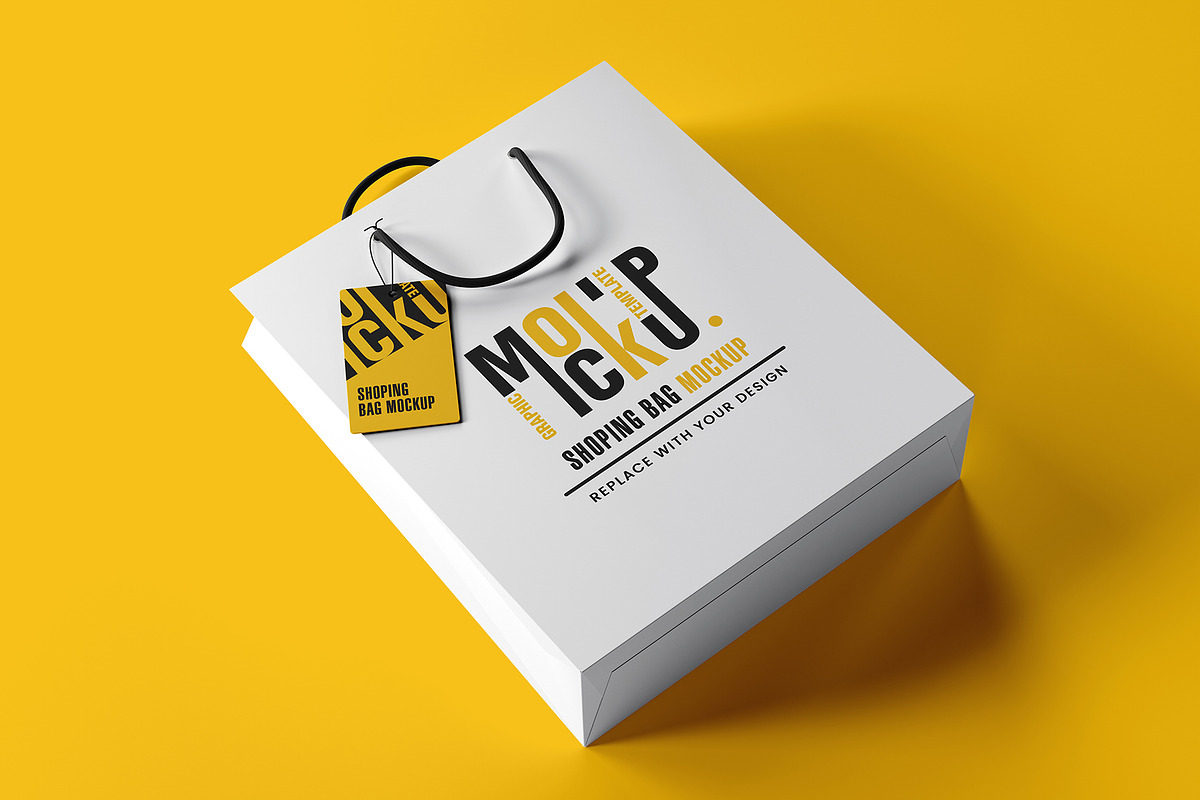 Shopping Bag Mockup Sets, a Packaging Mockup by Artnivora.Std (Photo 4 of 4)