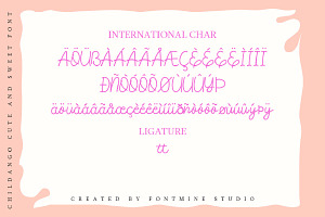 Childango Cute Handwritting Font