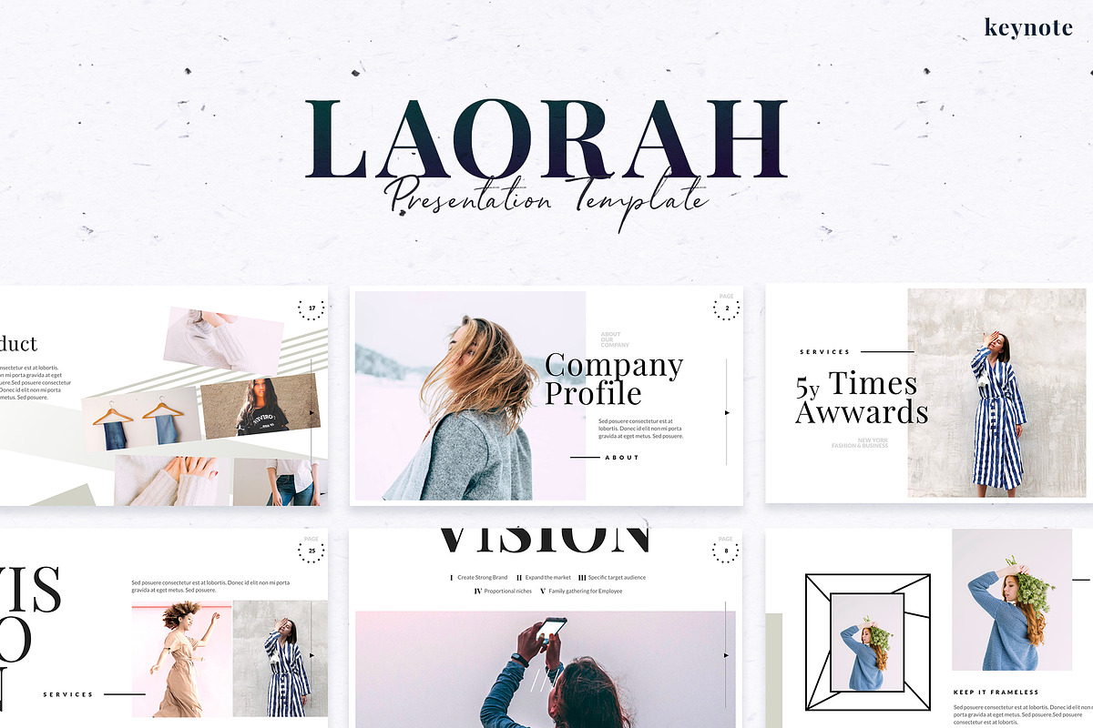 Laorah - Keynote Template, a Presentation Template by Slidehack (Photo 1 of 7)