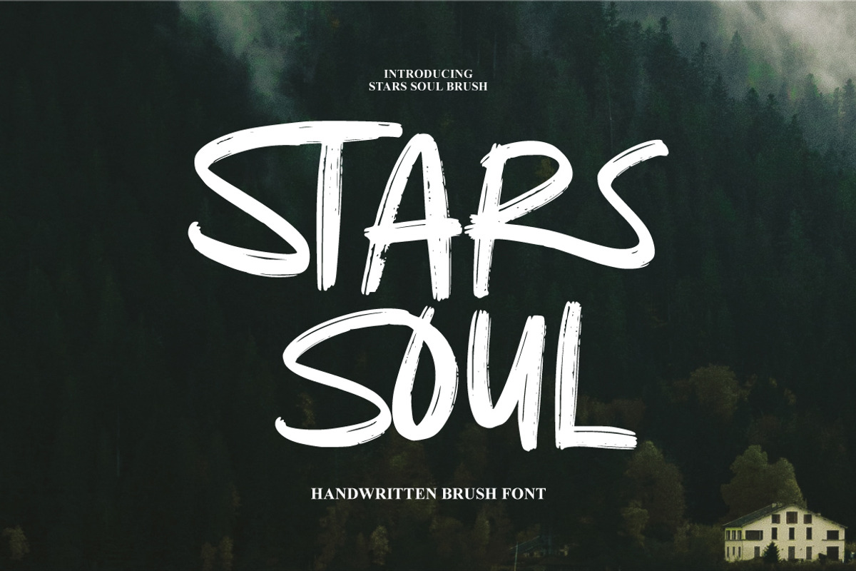 Stars Soul - Brush Font, a Handwritten Font by executypeStudio (Photo 1 of 8)