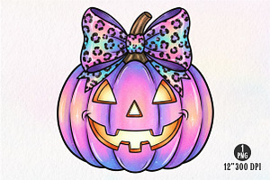 Halloween Pumpkin PNG Coquette Neon, an Illustration by Dream Creation