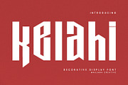 Kelahi Decorative Display Font, a Sans Serif Font by Maulana Creative (Thumbnail 1 of 7)