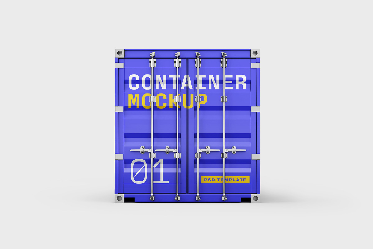 Shipping Container Mockup Set, a Packaging Mockup by mockupatelier (Photo 4 of 12)