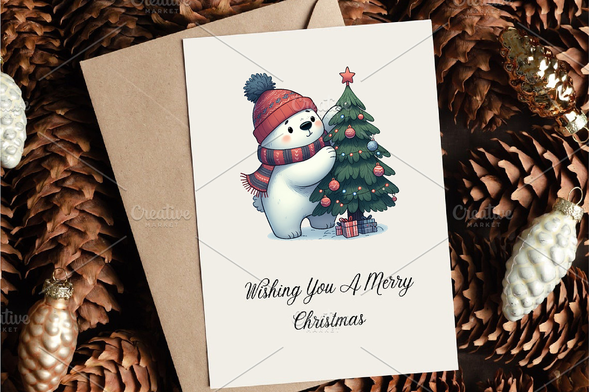 Cute Polar bear. Clipart, PNG., an Animal Illustration by KENO Mascots (Photo 7 of 8)