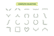 Botanical Wreath & Divider Icons, an Object Graphic by Caroline Mackay (Thumbnail 3 of 7)