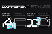 SK Cuber — Extended Monospaced Font, a Font by Shriftovik Type Foundry (Thumbnail 6 of 11)
