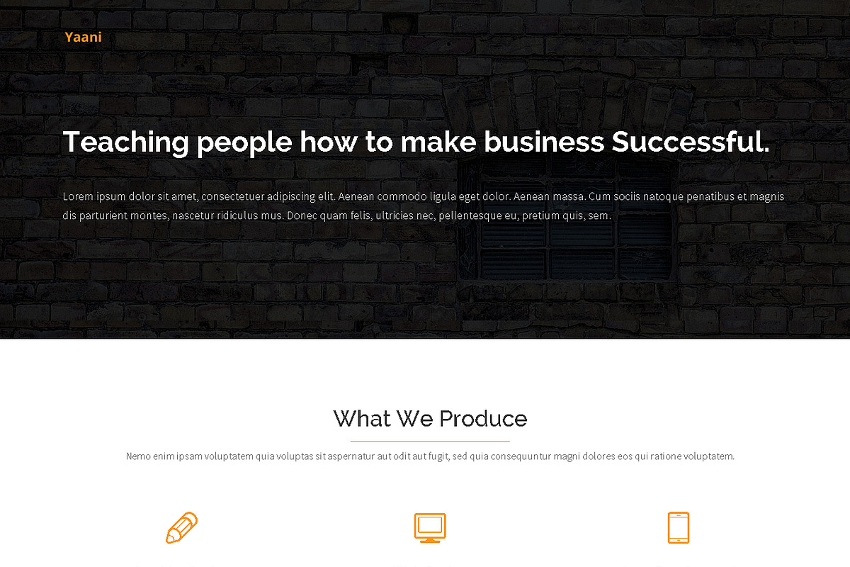 Simple Landing Page, a HTML Template by Sajida Salim (Photo 1 of 3)