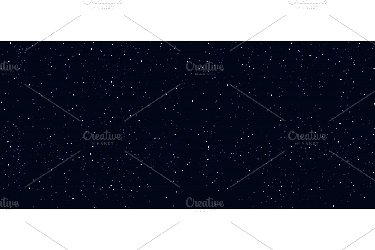 Starry Night Sky with Countless, a Texture Illustration by Flashvector