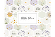Bee Lavender Field pattern Honeybee, a Pattern Graphic by Milatoo (Thumbnail 3 of 3)