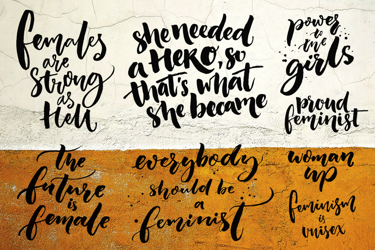 Hand lettering quotes about woman, a Graphic by Anna's Creative Store (Photo 2 of 5)