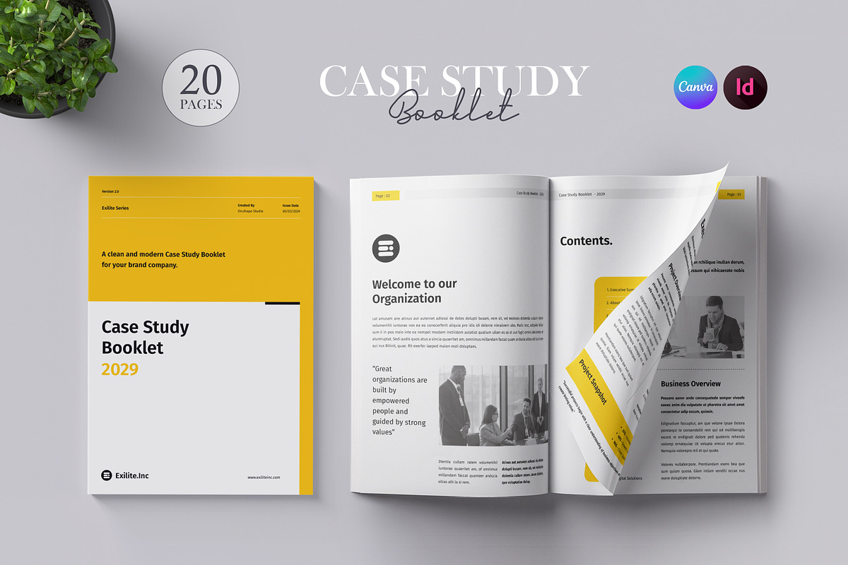 Case Study Booklet, a Brochure Template by Orcshape Studio (Photo 1 of 11)