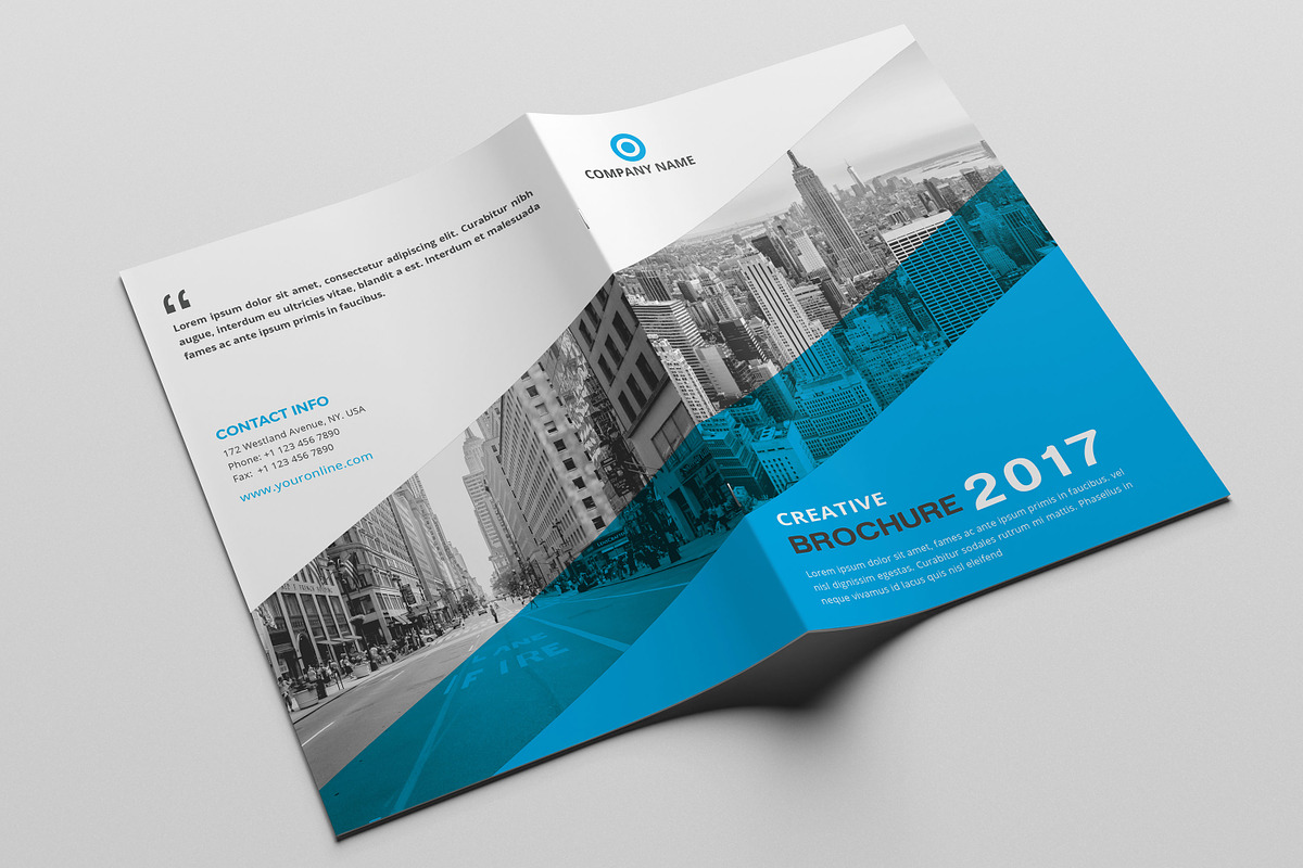 Corporate Bi-fold Brochure, a Brochure Template by design_pick (Photo 3 of 3)