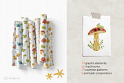 Funny mushrooms. Kids illustrations, a Graphic by Murvin (Thumbnail 2 of 9)