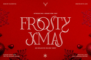 Frosty Xmas - A Holiday-Themed Serif, a Serif Font by SilverStag Type Foundry