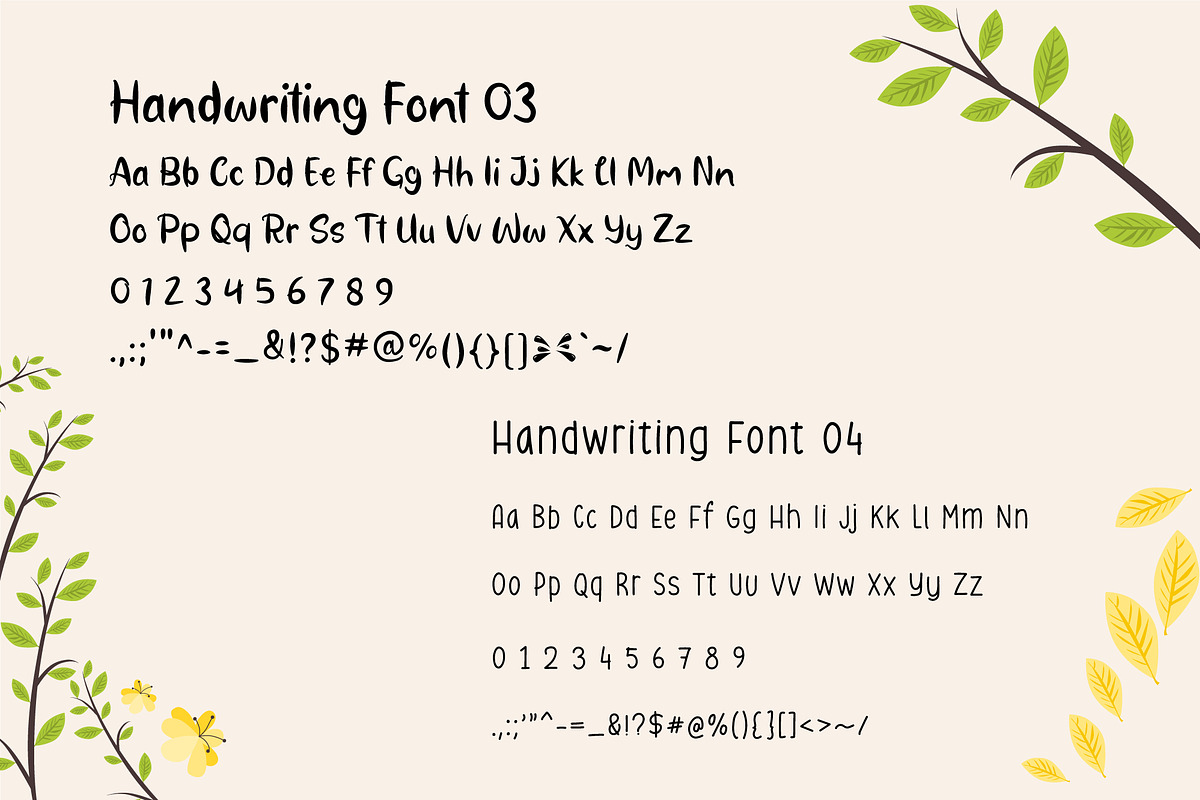 Cute Handwriting Font Bundle, a Handwritten Font by Salamahtype (Photo 4 of 7)