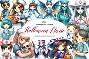 Halloween Nurse PNG Sublimation Clip, an Illustration by CreationArt (Thumbnail 1 of 5)