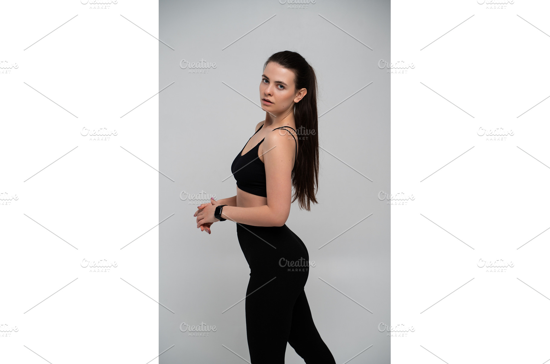 Young woman posing in black, a Sports & Recreation Photo by volodymyrshtun13795
