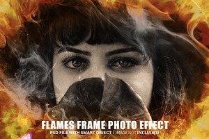 Flames Frame Photo Effect