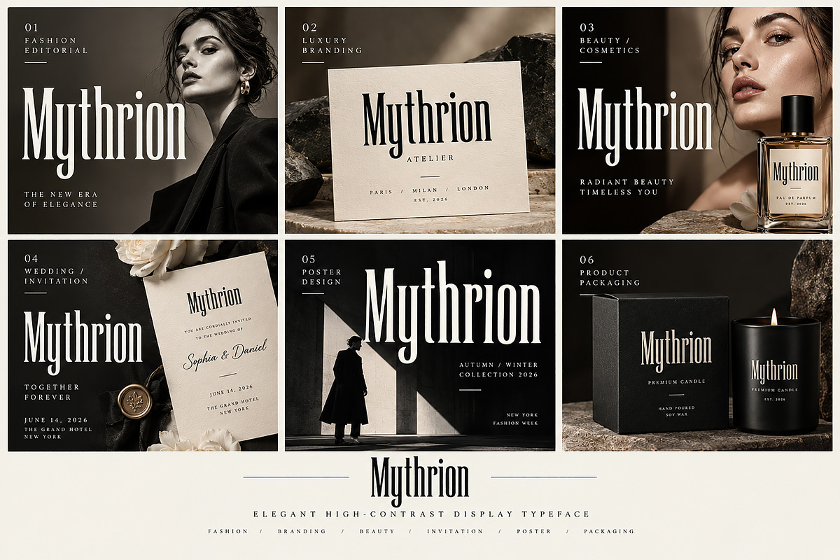 Mythrion, a Serif Font by Wow Magic (Photo 2 of 5)