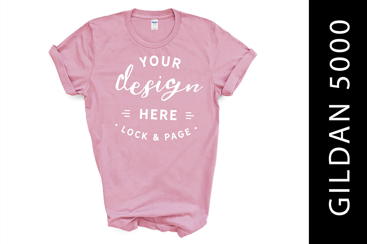 Gildan 5000 Mockup TShirt Bundle, a Shirt Mockup by lock and page (Photo 18 of 22)