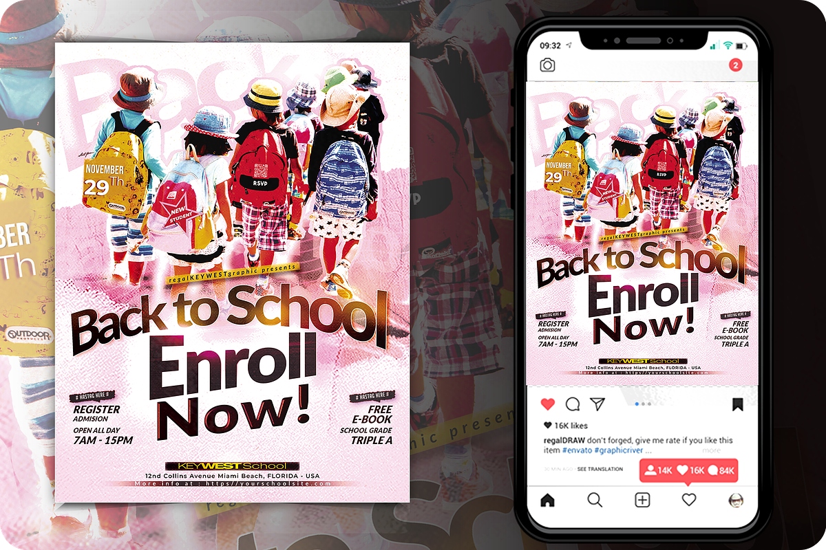Back to School Flyer, a Flyer Template by regalDRAW (Photo 2 of 2)