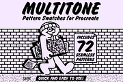 Multitone Procreate Swatches, a Brush Add-On by MightySHORT (Thumbnail 1 of 9)
