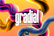 Gradial—Multicolor Photoshop Brushes, a Brush Add-On by Chroma Supply (Thumbnail 1 of 20)