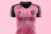 Women's Soccer Kit Mockup - Front, an Apparel Mockup by thedesignshark (Thumbnail 2 of 12)