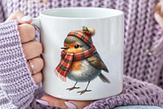 Autumn American Robin Bird Clipart, a Seasonal Illustration by Rose Art (Thumbnail 4 of 7)