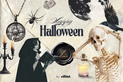 Halloween mystery - collage pack, an Object Graphic by VirinaDesign (Thumbnail 2 of 10)