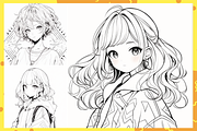 Procreate Easy Manga Lineart, a Brush Add-On by nikiartcorner (Thumbnail 6 of 10)