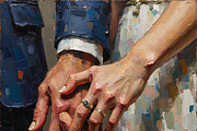 Bridal Wedding Bundle Oil Painting, an Illustration by PLUM&FIGS (Thumbnail 6 of 25)
