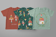 Forest cute gnomes patterns, a Pattern Graphic by watercolor kamill (Thumbnail 4 of 10)