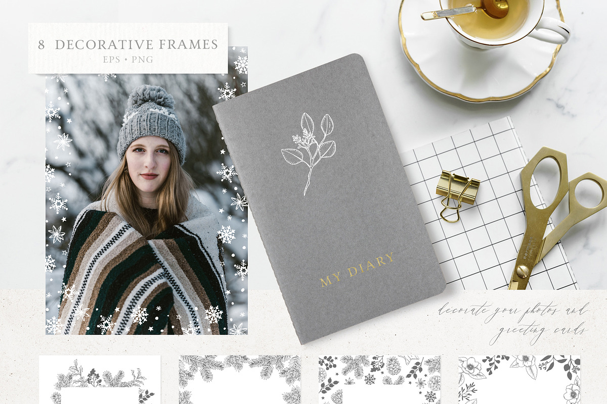 Elegant Christmas collection, an Animal Illustration by Tabita's shop (Photo 3 of 12)