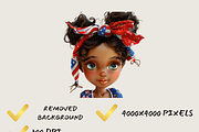 4TH OF JULY DOLLS CLIPART PACK, a Person Illustration by Daring Digies (Thumbnail 5 of 9)
